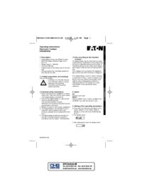 Zobrazit dokument Eaton-electrical MN05401014E Uživatelský manuál