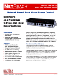 Zobrazit dokument Western-telematic IPS-400-CE Uživatelský manuál