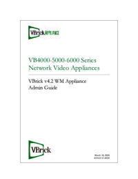 Zobrazit dokument Vbrick-systems VBRICK APPLIANCE VB6000 Uživatelský manuál