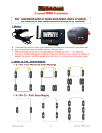 Zobrazit dokument Tire-safeguard External TPMS Uživatelský manuál
