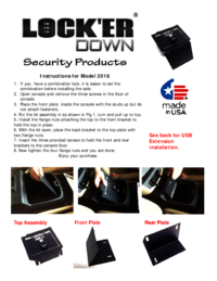 Zobrazit dokument Locker-down Model LD 2018 Uživatelský manuál