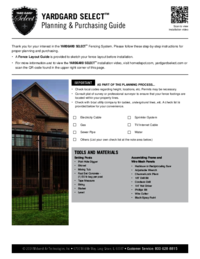 Zobrazit dokument YARDGARD Select 328801A Návod k použití a péči