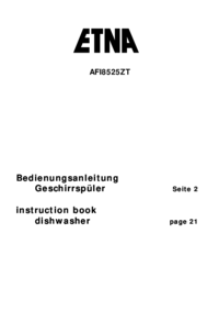 Zobrazit dokument ETNA AFI8525ZT/E02 Uživatelský manuál